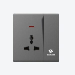5 Pin MF Switch Socket With Neon (Big Button)